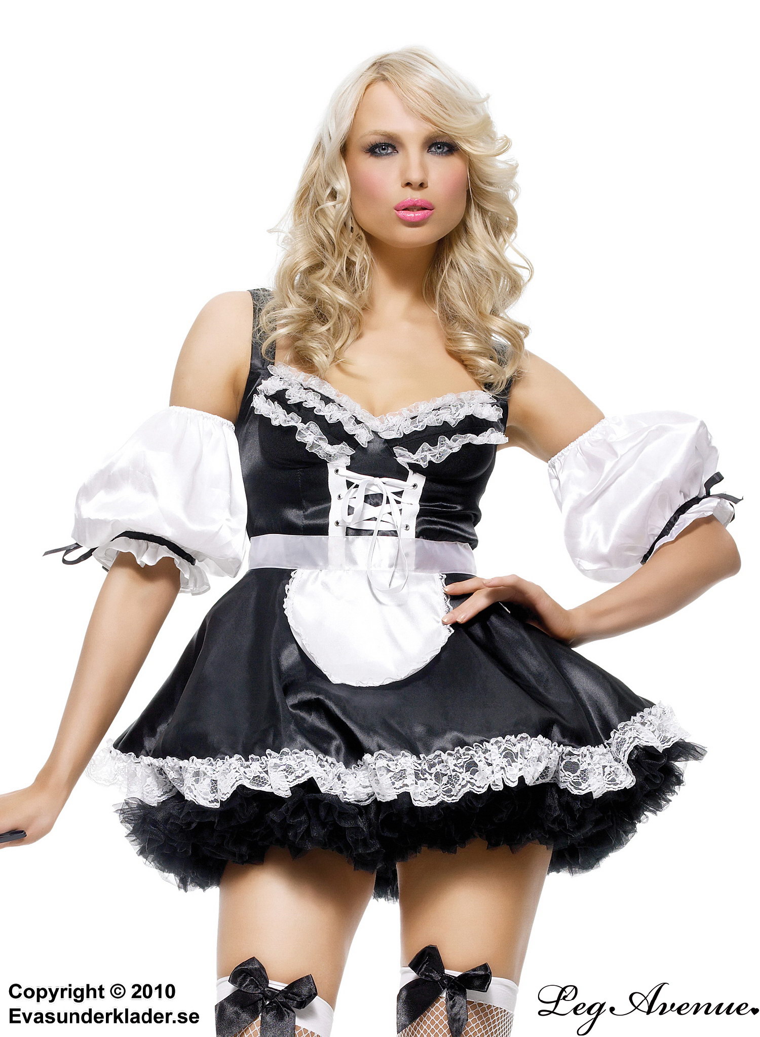 Husholderske / French maid, karnevalsklær